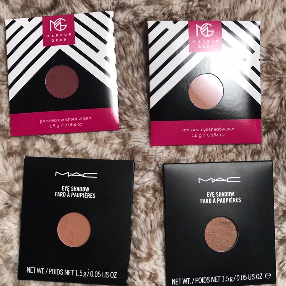 Mac and makeup geek eyeshadow singles